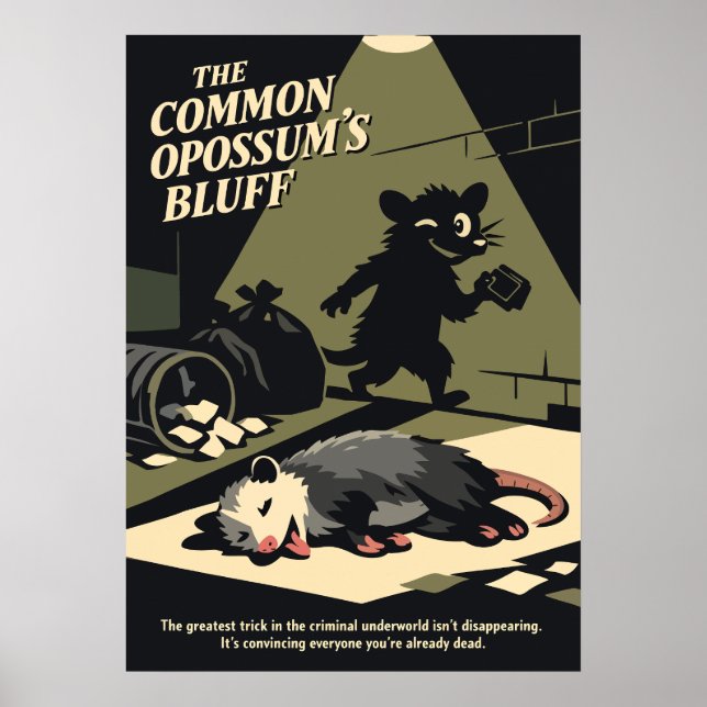 Póster The Opossum’s Bluff Retro Art (Frente)