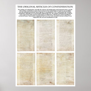 Póster The ORIGINAL American Articles of Confederation