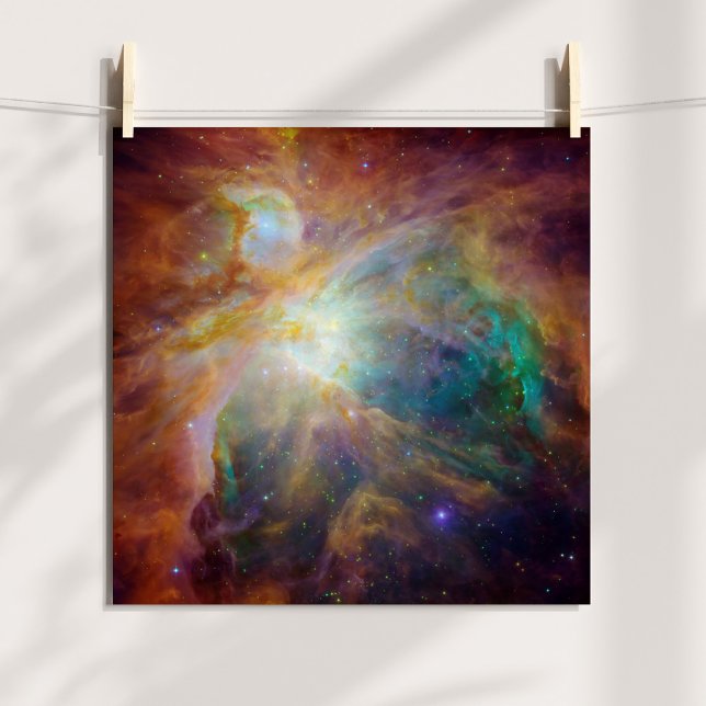 Póster The Orion Nebula Print (The Orion Nebula Celestial Photo Poster)
