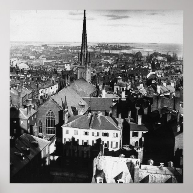 Póster The ornamented spire of a church in Boston (Frente)
