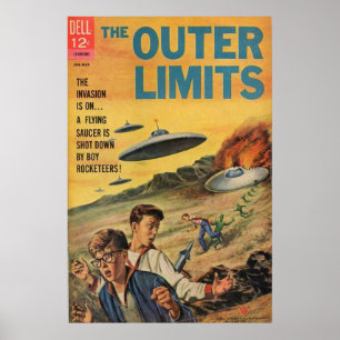 Póster The Outer Limits 50s Vintage Comic
