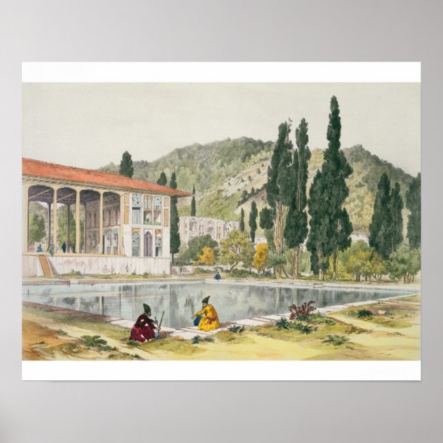 Póster The Palace and Gardens of Ashref, Persia, plate 80 (Frente)