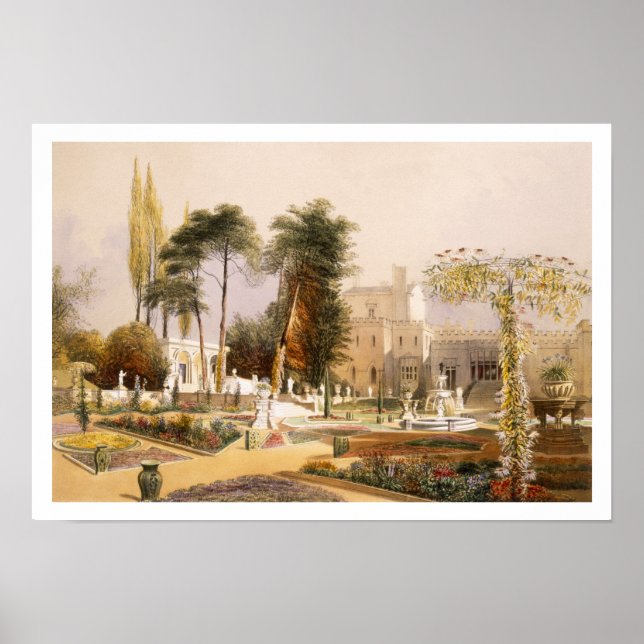 Póster The Parterre in the Gardens at Wilton, the seat of (Frente)