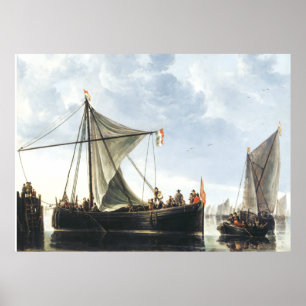 Póster The Passage Boat Aelbert Cuyp  Poster