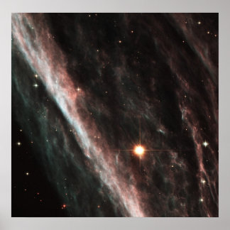 Póster The Pencil Nebula: Remnants of an Exploded Star (N