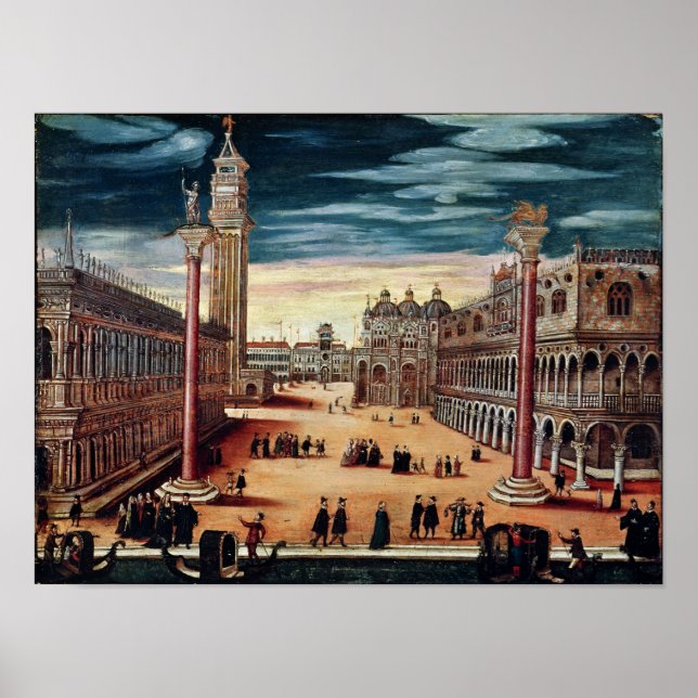 Póster The Piazzetta di San Marco, Venice (Frente)