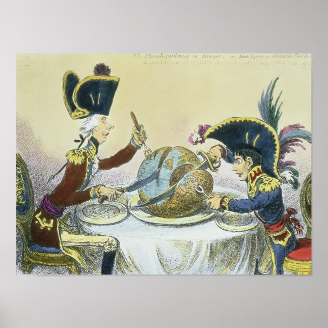 Póster The Plum Pudding in Danger, 1805 (Frente)