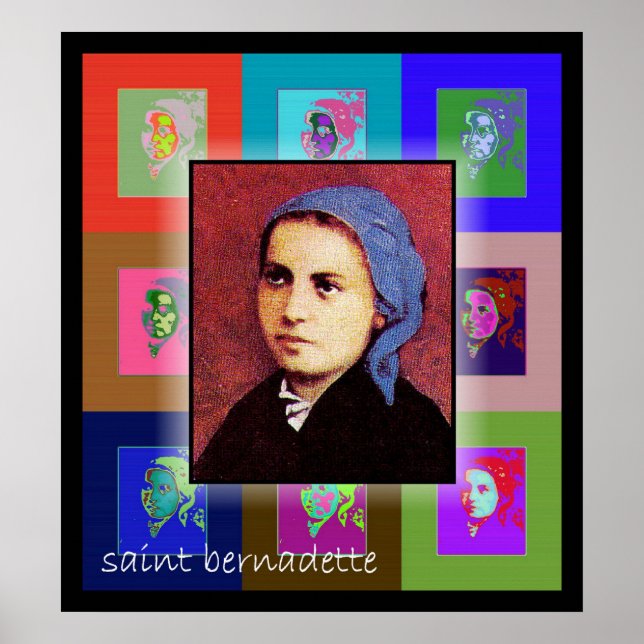 Póster The Pop Art Saint Bernadette (Frente)