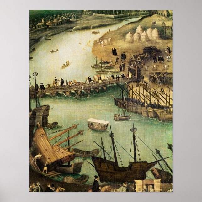 Póster The Port of Seville, c.1590 (Frente)