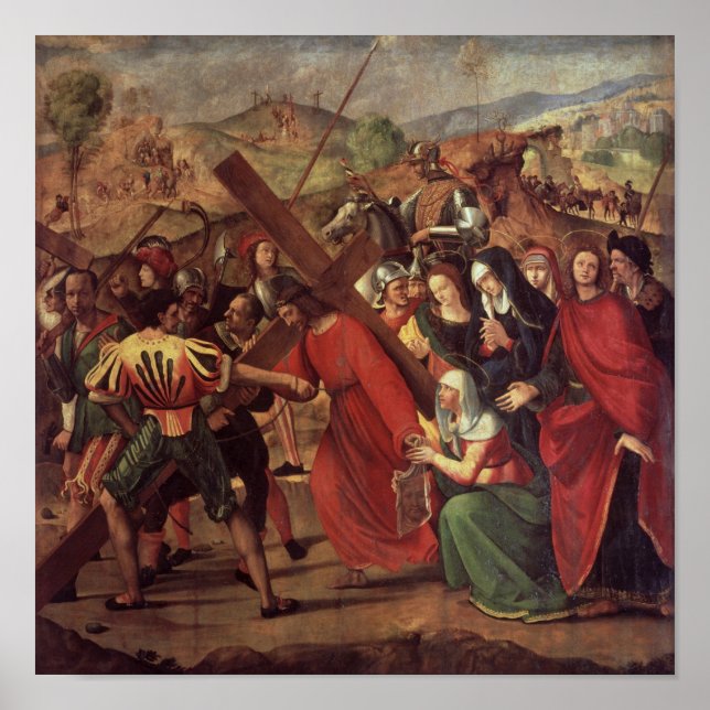 Póster The Procession to Calvary, c.1505 (Frente)