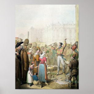 Póster The Quai d'Ecole, Paris, 1831