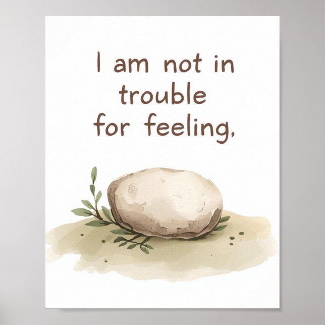 Póster The Quiet Grove “I Am Not in Trouble for Feeling”  (Frente)