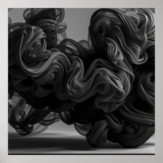 Póster The Quintessential Cloud of Black Smoke on a Wall