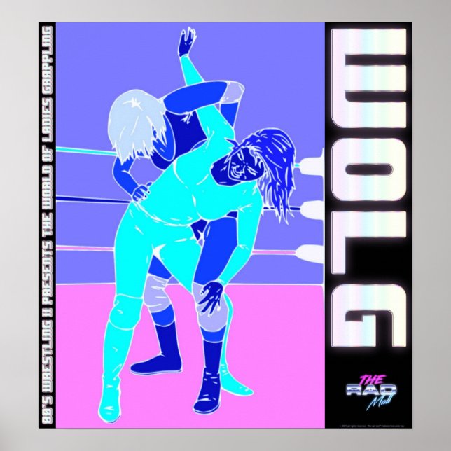 Póster The Rad Mall "80's Wrestling II / WOLG" Poster (Frente)