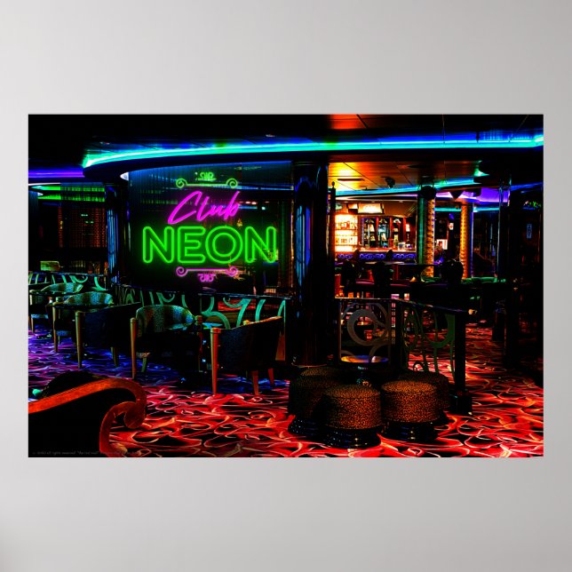 Póster The Rad Mall "Club NEON" Poster (Frente)