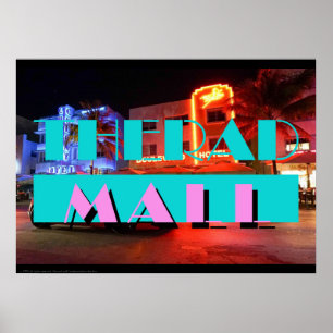 Póster The Rad Mall "MIAMI: Nights" 20" x 28" Poster