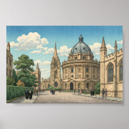 Póster The Radcliffe Camera in Oxford University