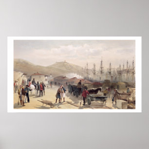 Póster The Railway at Balaklava, plate from 'The Seat of
