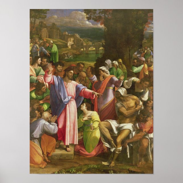 Póster The Raising of Lazarus, c.1517-19 (Frente)