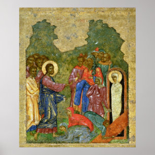 Póster The Raising of Lazarus, Russian icon