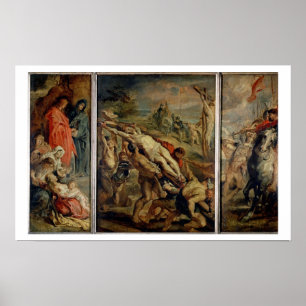 Póster The Raising of the Cross, painted before 1609-10 (