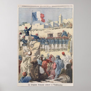 Póster The Raising of the French Flag at Timbuktu
