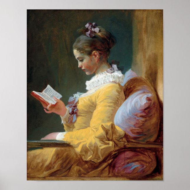 Póster The Reader, Fragonard (Frente)