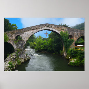 Póster The Real Spain- Puente romano de Cangas de Onís