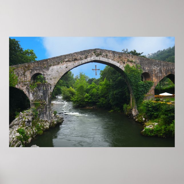 Póster The Real Spain- Puente romano de Cangas de Onís (Frente)