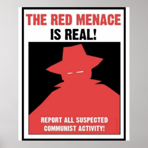 Póster The Red Menace Propaganda Poster