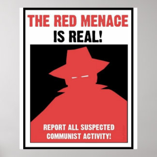 Póster The Red Menace Propaganda Poster