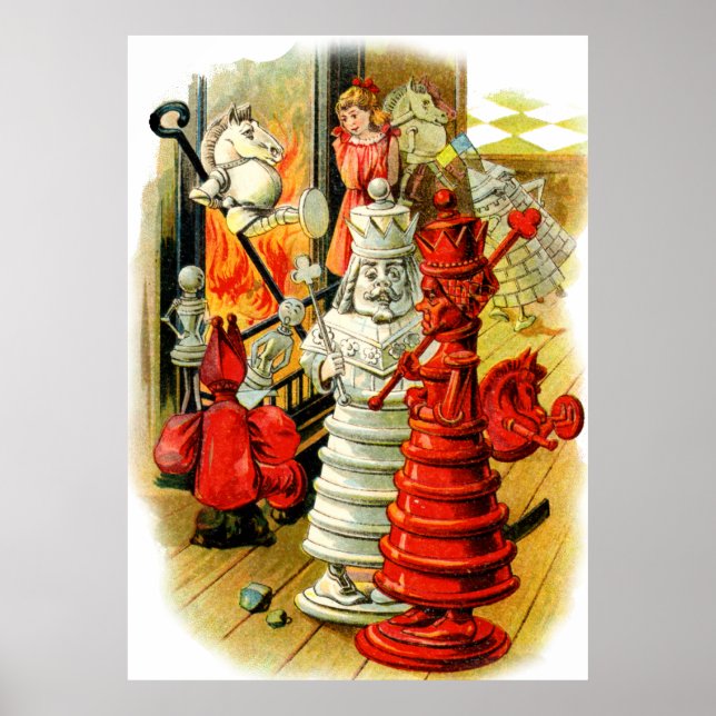 Póster The Red Queen and the White King in Wonderland (Frente)