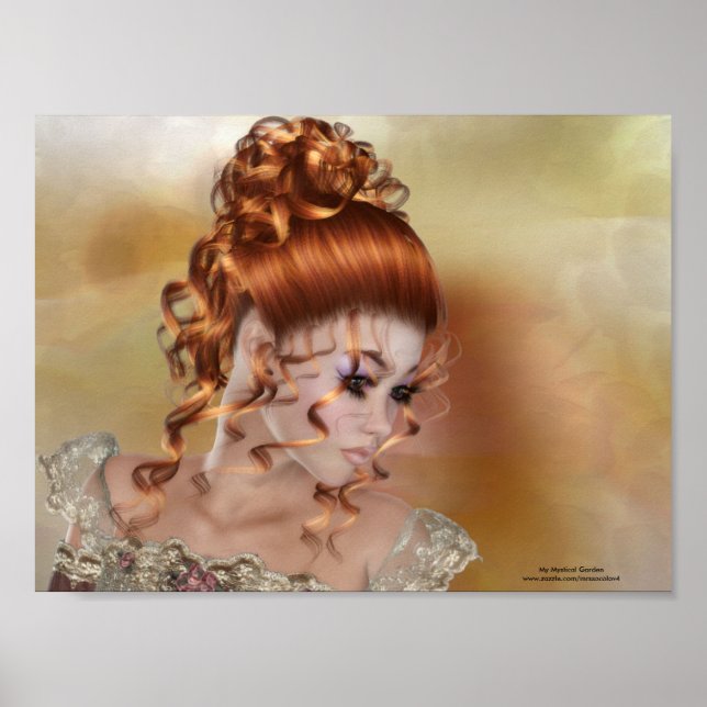 Póster The Redhead - Beautiful Fantasy Themed Poster (Frente)