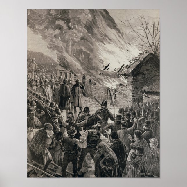 Póster The Rent War in Ireland (Frente)