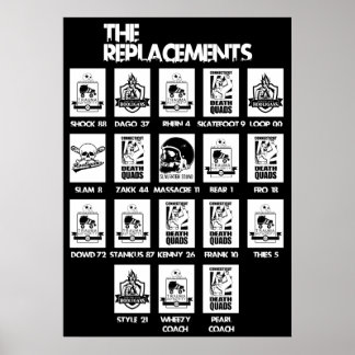 Póster "The Replacements" MVC III Lineup Poster