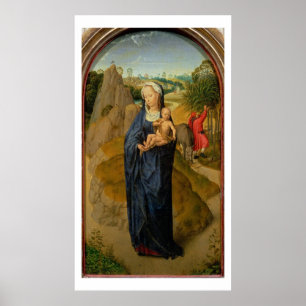 Póster The Rest on the Flight into Egypt (oil on panel)
