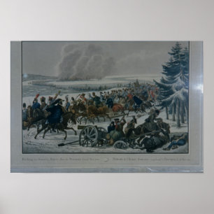 Póster The retreat of the French army from Moscow
