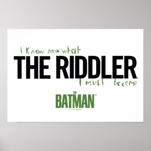 Póster The Riddler - I Know What I Must Become