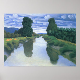 Póster The River at Berville by Felix Vallotton, Fine Art