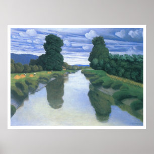 Póster The River at Berville by Felix Vallotton, Fine Art