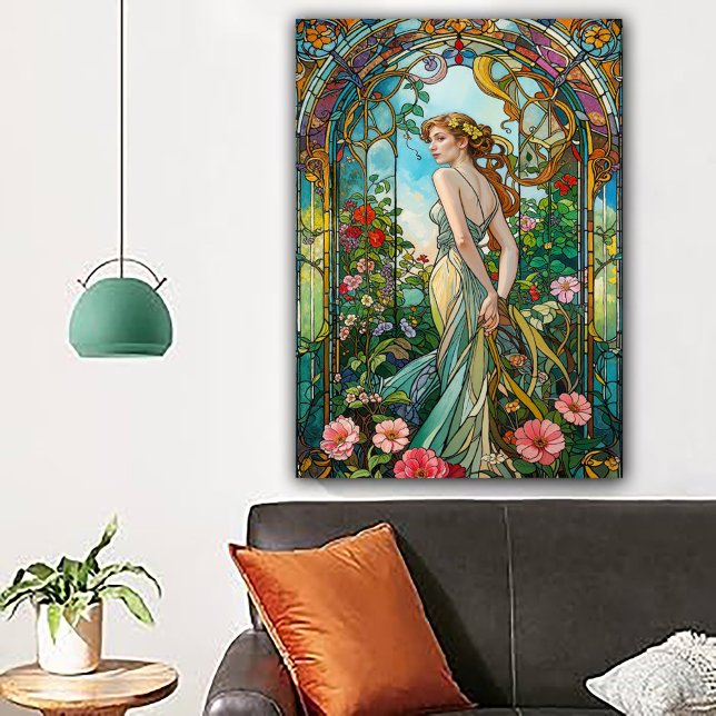 Póster The Romantic Vine Art Nouveau Feminine (Subido por el creador)