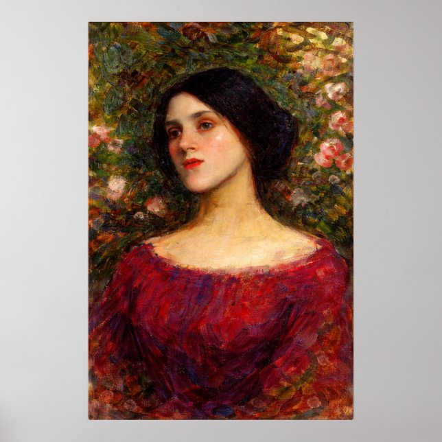Póster The Rose Bower by John William Waterhouse (Frente)