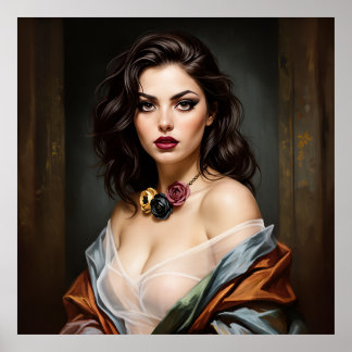 Póster The Rose Necklace Portrait