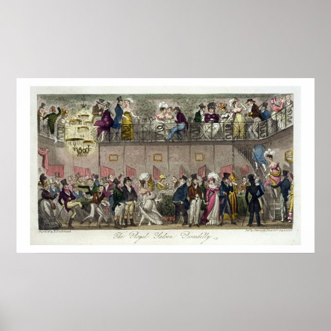 Póster The Royal Saloon, Piccadilly, de 'The English Sp. (Frente)