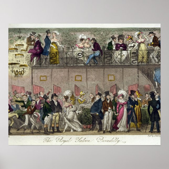 Póster The Royal Saloon, Piccadilly, de 'The English Sp. (Frente)