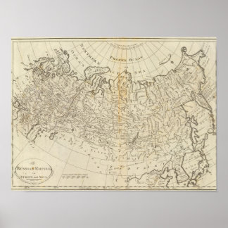 Póster The Russian Empire, in Europe and Asia