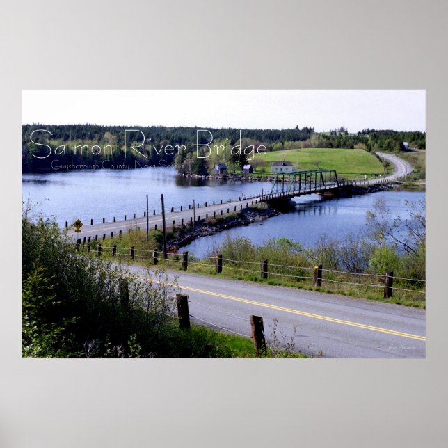 Póster The Salmon River Bridge, Guysborough Co., N.S. (Frente)