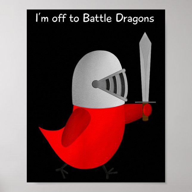 Póster The Sammy Bird - I'm Off To Battle Dragons  (Frente)