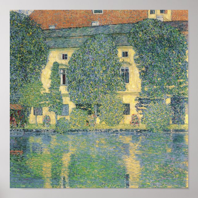 Póster The Schloss Kammer on the Attersee III, 1910 (Frente)