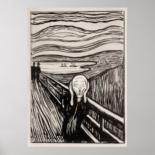 Póster The Scream (1895) by Edvard Munch.